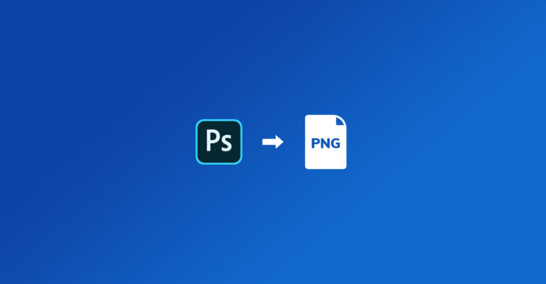 How to export a PNG file from Photoshop